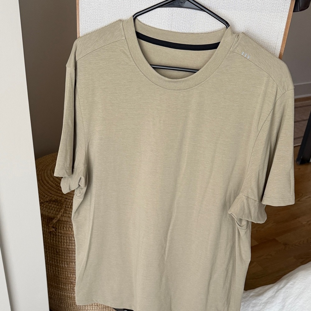 lululemon Beige Short Sleeve Tee